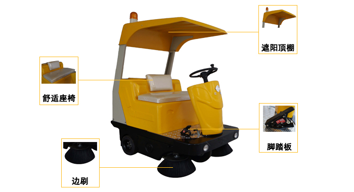 工廠(chǎng)掃地機，KN-1360A工業(yè)掃地機(圖3)